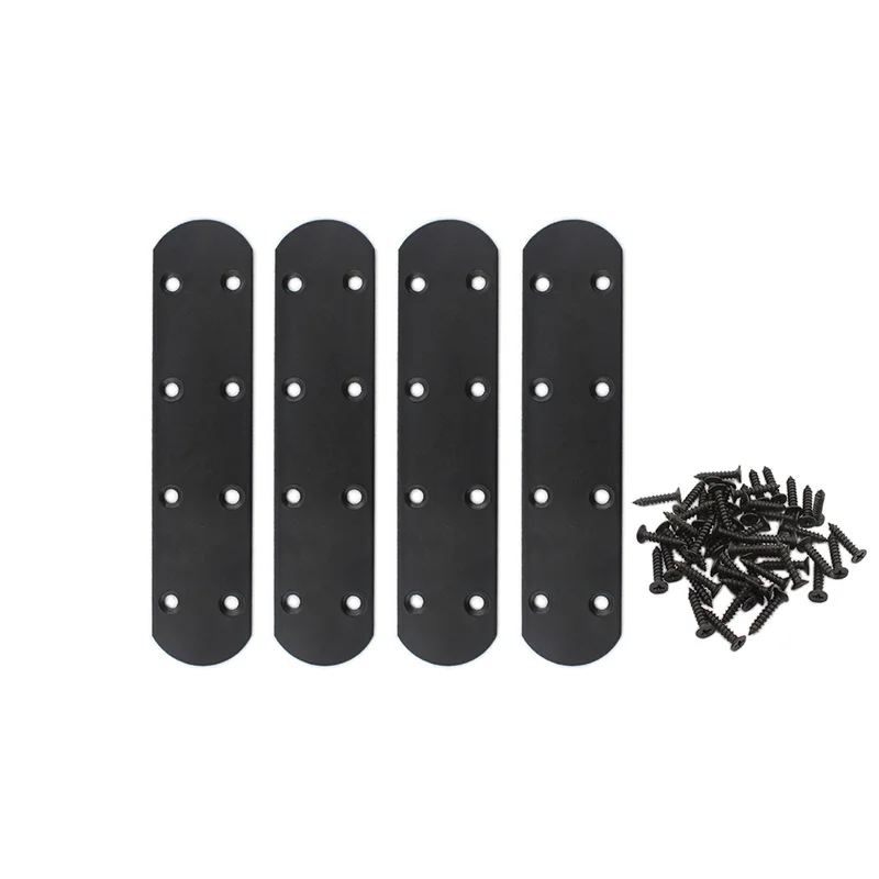 4Pack Flat Mending Plate for Wood,Black Iron Flat Straight Brace Brackets Metal Repair Fixing Wood Brace Joining Plates 170x38mm
4Pack Flat Mending Plate for Wood,Black Iron Flat Straight Brace Brackets Metal Repair Fixing Wood Brace Joining Plates 170x38mm