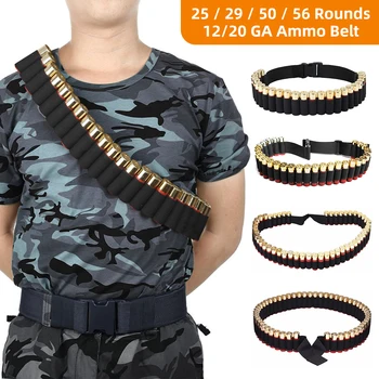 25/29/50/56 Rounds 12/20 Gauge Shotgun Cartridge Belt 12/20 GA Bullet Ammo Holder Hunting Military Shotgun Shell Bandolier Belt
25/29/50/56 Rounds 12/20 Gauge Shotgun Cartridge Belt 12/20 GA Bullet Ammo Holder Hunting Military Shotgun Shell Bandolier Belt