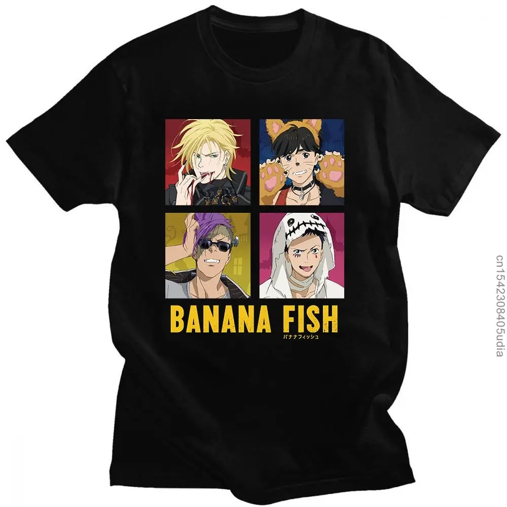 Banana Fish Tshirt Hip Hop Graphic T Shirts Casual Tee Shirt for Men Round Neck Short Sleeve T-Shirt Tops Men Women Tshirt
Banana Fish Tshirt Hip Hop Graphic T Shirts Casual Tee Shirt for Men Round Neck Short Sleeve T-Shirt Tops Men Women Tshirt