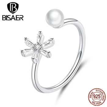 BISAER 925 Sterling Silver Crystal Snow Wedding Ring Jewelry Snow Flower Silver 925 Finger Rings for Women Engagement
BISAER 925 Sterling Silver Crystal Snow Wedding Ring Jewelry Snow Flower Silver 925 Finger Rings for Women Engagement