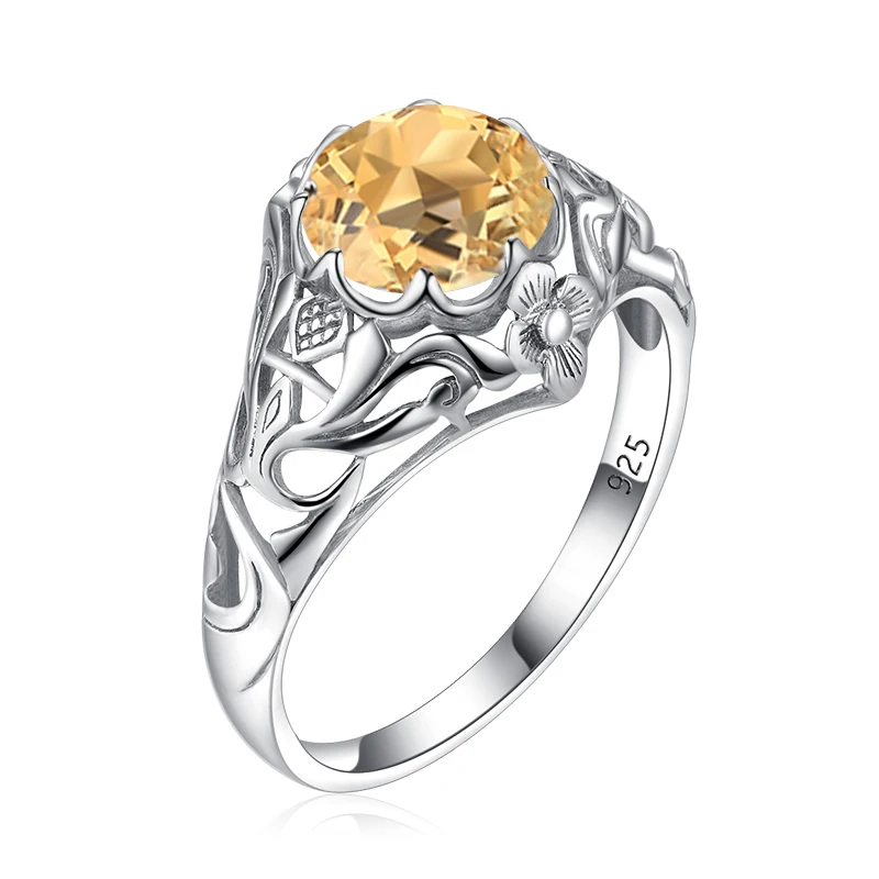 Anillos Mujer Citrine Stone 925 Sterling Silver Ring For Women Prong Setting Round Gemstone Boho Fine Jewelry Anniversary Gifts
Anillos Mujer Citrine Stone 925 Sterling Silver Ring For Women Prong Setting Round Gemstone Boho Fine Jewelry Anniversary Gifts