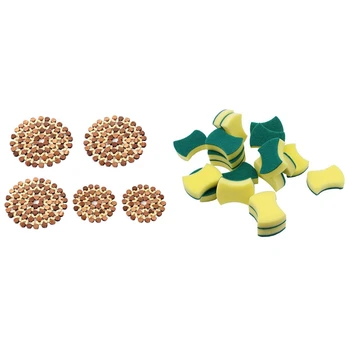 Desk Table Mats Round Bamboo Placemat Insulation Pads with 40 PCS Cleaning Scrub Sponge
Desk Table Mats Round Bamboo Placemat Insulation Pads with 40 PCS Cleaning Scrub Sponge
