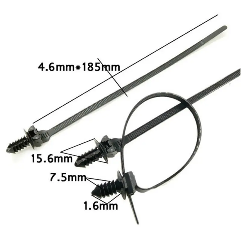 New Practical Durable High Quality Cable Ties Parts 185mm 50pcs Accessories Black Car Fastener Bundle Nylon Pipe
New Practical Durable High Quality Cable Ties Parts 185mm 50pcs Accessories Black Car Fastener Bundle Nylon Pipe