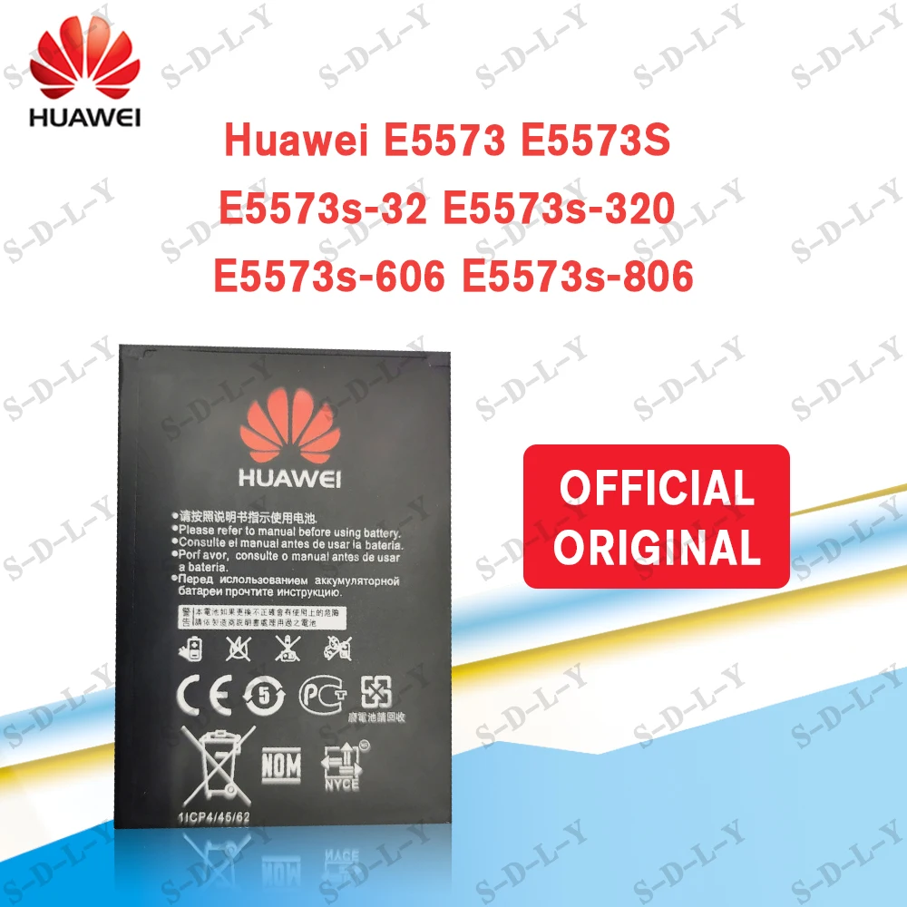 Оригинальная батарея 100% HB434666RBC 1500 мАч для маршрутизатора Huawei E5573 E5573S стандартная