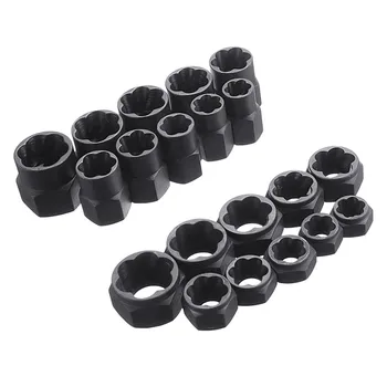 10pcs/Set Damaged Bolts Nuts Screws Remover Extractor Removal Tools Set Threading Tool Kit Black Nuts With 2 Styles
10pcs/Set Damaged Bolts Nuts Screws Remover Extractor Removal Tools Set Threading Tool Kit Black Nuts With 2 Styles