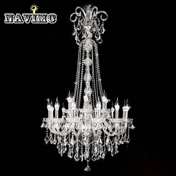 Long staircase modern K9 wedding crystal chandelier large foyer restaurant lighting candle light
Long staircase modern K9 wedding crystal chandelier large foyer restaurant lighting candle light