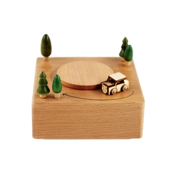 Wooden Music Box Base DIY Creative Car Driving Rotation Decorative Ornaments Kids Christmas Gift
Wooden Music Box Base DIY Creative Car Driving Rotation Decorative Ornaments Kids Christmas Gift