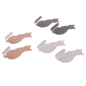 2pcs Self Adhesive Hooks Cat Pattern Storage Holder For Bathroom Kitchen Hanger Stick On Wall Hanging Door Clothes Towel Racks
2pcs Self Adhesive Hooks Cat Pattern Storage Holder For Bathroom Kitchen Hanger Stick On Wall Hanging Door Clothes Towel Racks