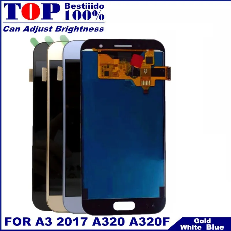 Протестированный A320 ЖК для Samsung Galaxy A3 2017 A320M A320F дисплей кодирующий