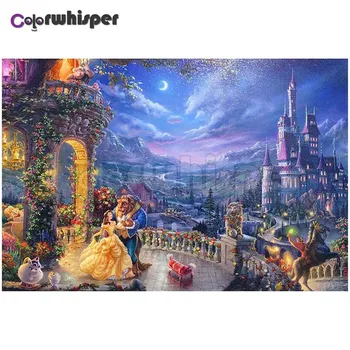 Diamond Painting Full Square/Round Drill Cartoon Beauty and The Beast Moon Castle Diamond Painting Embroidery Cross Stitch Z120 
Diamond Painting Full Square/Round Drill Cartoon Beauty and The Beast Moon Castle Diamond Painting Embroidery Cross Stitch Z120