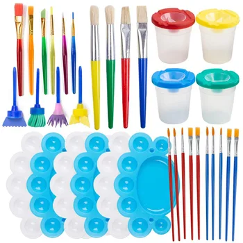 Kindergarten Kids Sponge Painting Tool Kit Plastic Paint Brushes Set Colorful For Making DIY Craft Projects Toys
Kindergarten Kids Sponge Painting Tool Kit Plastic Paint Brushes Set Colorful For Making DIY Craft Projects Toys