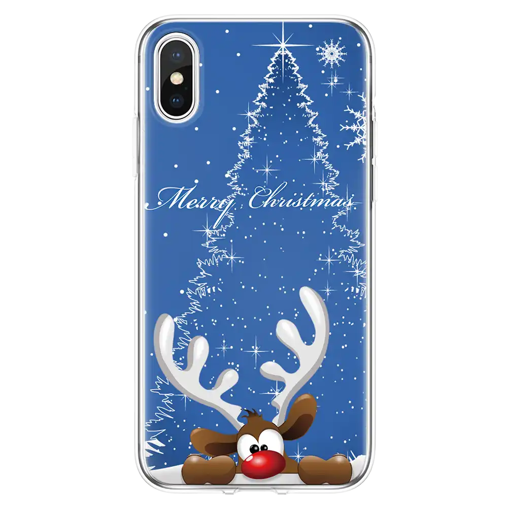 christmas cartoon elk bear snowman case for iphone 11 pro xs max