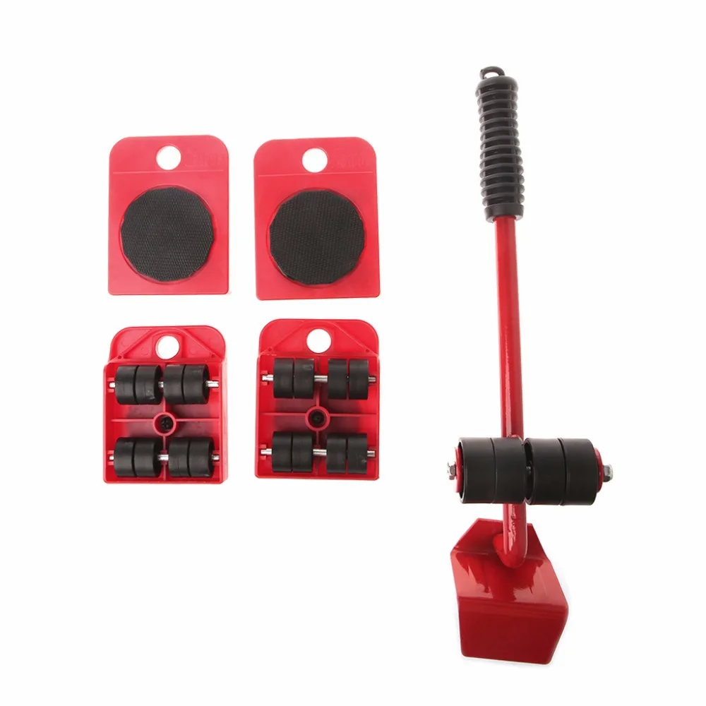Furniture Lifter & 4pcs Furniture Slides Kit Heavy Furniture Roller Move Tool