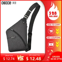 Osoce anti-roubo crossbody saco de ombro estilingue peito saco pacote de capa à prova dwaterproof água mochila bicicleta esporte(China)