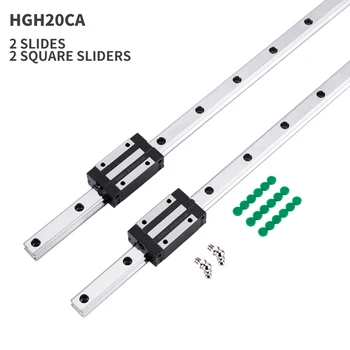 2pc linear guide HGR20 HGH20 arbitrary length +2pc HGH20CA linear bearing slider nc parts square guide
2pc linear guide HGR20 HGH20 arbitrary length +2pc HGH20CA linear bearing slider nc parts square guide