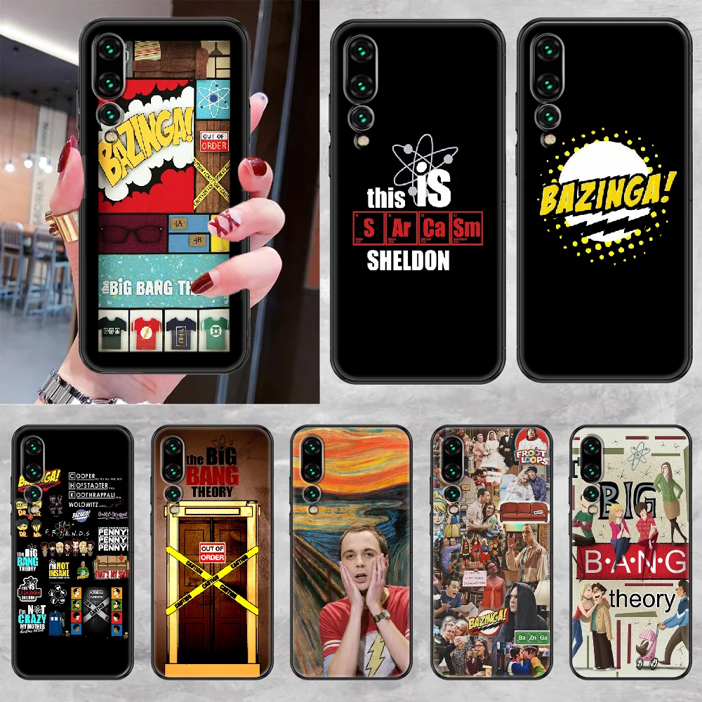 Чехол для телефона с темой Большого Взрыва Huawei P Mate P10 P20 P30 P40 10 20 Smart Z Pro Lite 2019 черный