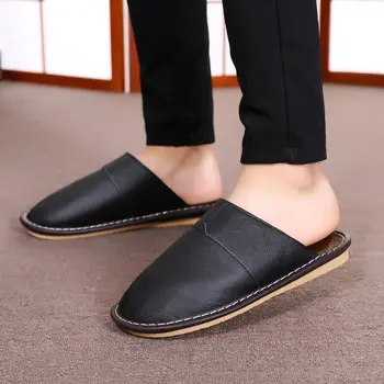 Easy-Clearn Indoor leather Shoes for Men Home Warm Slippers Man's Short Plush Slides with Fur Shoes 2020 Newest
Easy-Clearn Indoor leather Shoes for Men Home Warm Slippers Man's Short Plush Slides with Fur Shoes 2020 Newest