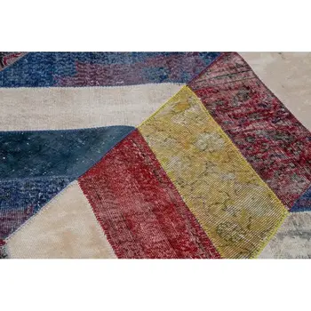 196x299 Cm Multicolor Handmade Modern Patchwork Rug-6x10 Ft 
196x299 Cm Multicolor Handmade Modern Patchwork Rug-6x10 Ft