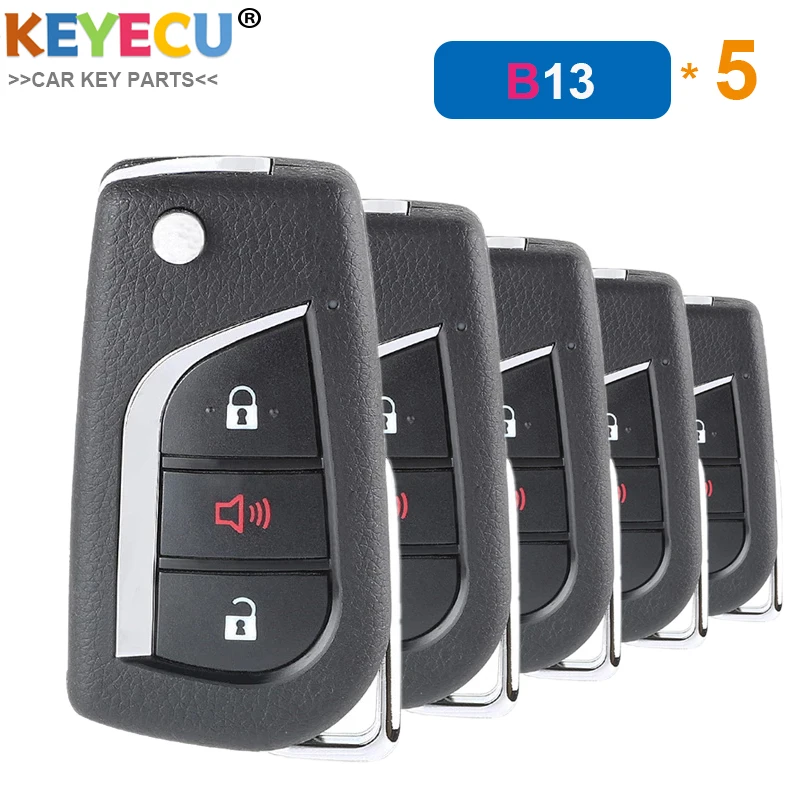 KEYECU 5 шт./лот KEYDIY серии B B13-2 + 1 Универсальный KD пульт дистанционного управления