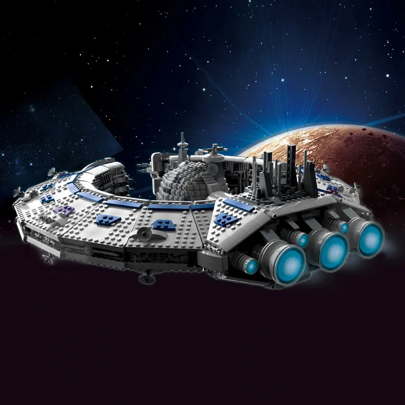 Star Wars With Lepining MOC-13056 Class Battleship (Droid Control Ship) Building Blocks Kids Christmas Toys Gifts 
Star Wars With Lepining MOC-13056 Class Battleship (Droid Control Ship) Building Blocks Kids Christmas Toys Gifts