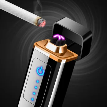 New touch sensor screen Cigarette Arc Lighters powerful USB charging Windproof Electronic lighter double Plasma Cheap lighter
New touch sensor screen Cigarette Arc Lighters powerful USB charging Windproof Electronic lighter double Plasma Cheap lighter