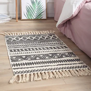 60x90cm fashion Bohemian Area Rug Cotton Linen Hand Woven Geometric Tassel Home Carpet Soft Table Runner Door Mat Home Decorate
60x90cm fashion Bohemian Area Rug Cotton Linen Hand Woven Geometric Tassel Home Carpet Soft Table Runner Door Mat Home Decorate
