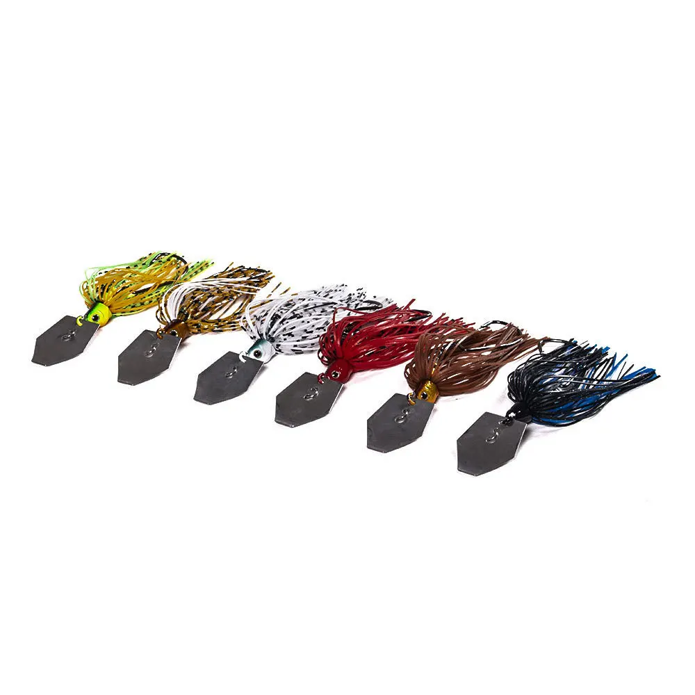 6Pcs Spinnerbait Lead Hook Buzz Isca buzzbait Skirt Fishing Lure Jig Head Hook rubber skirt for bass pike Carp Beard Pike
6Pcs Spinnerbait Lead Hook Buzz Isca buzzbait Skirt Fishing Lure Jig Head Hook rubber skirt for bass pike Carp Beard Pike