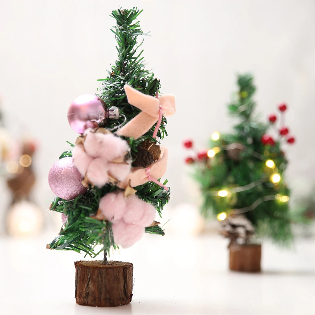 new mini christmas tree decoration hanging pine cones navidad