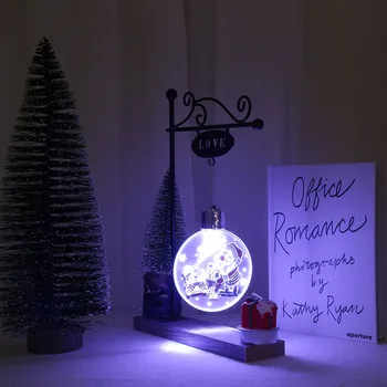 Decoration Led Night Light Santa Claus Snowman Tree Acrylic Desk Decor Lamp Atmosphere Childern Night Lamp Gift#es 
Decoration Led Night Light Santa Claus Snowman Tree Acrylic Desk Decor Lamp Atmosphere Childern Night Lamp Gift#es