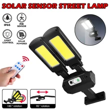 3 Mode Solar Powered LED Light with 2 Heads Wall Light with Motion Sensor Remote Control Lamp for Corridor Porch Balcony Walls
3 Mode Solar Powered LED Light with 2 Heads Wall Light with Motion Sensor Remote Control Lamp for Corridor Porch Balcony Walls