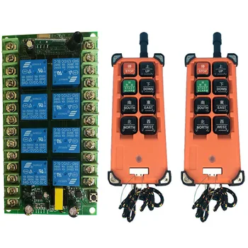 3000m AC220V 8CH Channel 8 CH Radio Controller RF Wireless Remote Control Overhead travelling crane System Receiver+Transmitter
3000m AC220V 8CH Channel 8 CH Radio Controller RF Wireless Remote Control Overhead travelling crane System Receiver+Transmitter