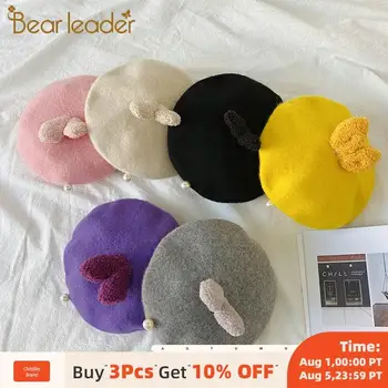 Bear Leader Children Girls Autumn Warm Beret Kids Solid Wool Hats Teenager Girl Cute Rabbit Ear Cartoon Princess Fashion Caps
Bear Leader Children Girls Autumn Warm Beret Kids Solid Wool Hats Teenager Girl Cute Rabbit Ear Cartoon Princess Fashion Caps