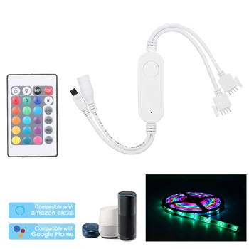 DC12V RGB Led Wifi Controller Strip Light Wireless Smart Voice Control Compatible with Amazon Alexa SmartLife App Control
DC12V RGB Led Wifi Controller Strip Light Wireless Smart Voice Control Compatible with Amazon Alexa SmartLife App Control
