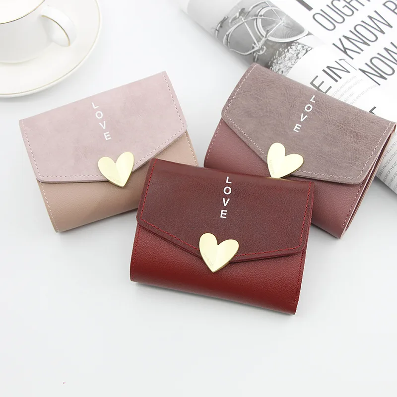 Hot Korean Version Of Women's Wallet Short Heart Small Capacity Short Purse Female Students Zero Wallet Credit Card Holder
Hot Korean Version Of Women's Wallet Short Heart Small Capacity Short Purse Female Students Zero Wallet Credit Card Holder