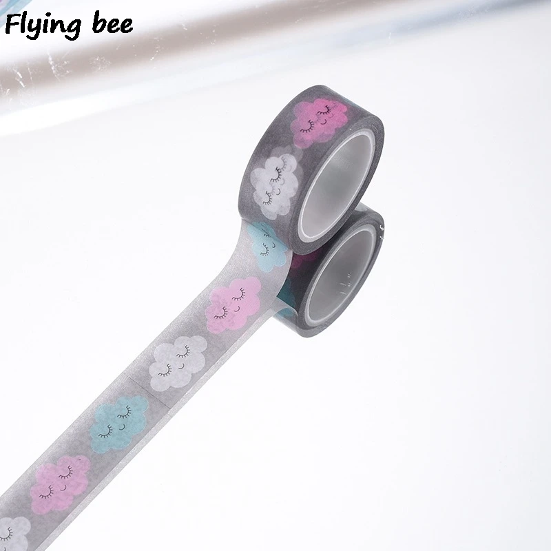 10pcs/lot Flyingbee 15mmX5m Happy cloud Washi Tape Paper DIY Decorative Adhesive Tape Student gifts Masking Tapes X0488
10pcs/lot Flyingbee 15mmX5m Happy cloud Washi Tape Paper DIY Decorative Adhesive Tape Student gifts Masking Tapes X0488