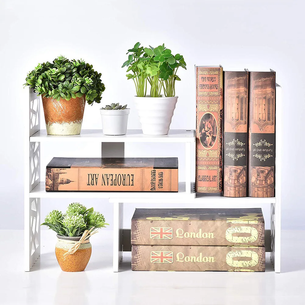 Expandable Openwork Desktop Bookshelf Organizer Shelving Unit White Matte Finish TB Sale
Expandable Openwork Desktop Bookshelf Organizer Shelving Unit White Matte Finish TB Sale