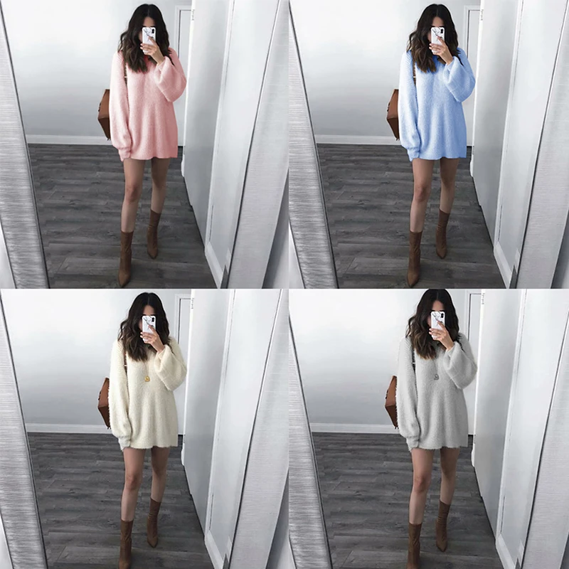 Fashion Loose Tops Harajuku Sweater Long Sleeve O Neck Female Pullovers Women 2019 Autumn Winter Solid Color Long Women Sweaters
Fashion Loose Tops Harajuku Sweater Long Sleeve O Neck Female Pullovers Women 2019 Autumn Winter Solid Color Long Women Sweaters