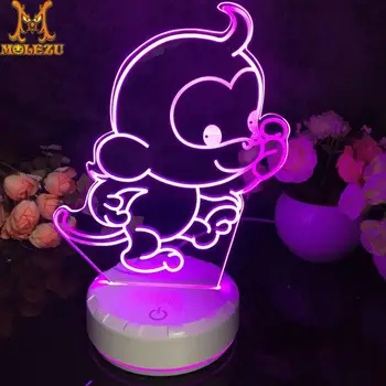 Molezu Halloween Monkey Pattern 3D Led Night Light Decoration Children Kids Gifts 7 Color Changing Visual Table Lamp
Molezu Halloween Monkey Pattern 3D Led Night Light Decoration Children Kids Gifts 7 Color Changing Visual Table Lamp