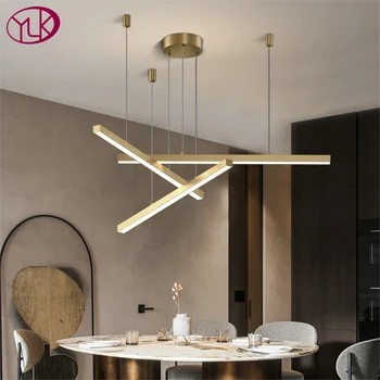 Modern crystal led chandelier for dining room new arrival suspension wire hanging lamps brushed gold Aluminum lighting fixture
Modern crystal led chandelier for dining room new arrival suspension wire hanging lamps brushed gold Aluminum lighting fixture
