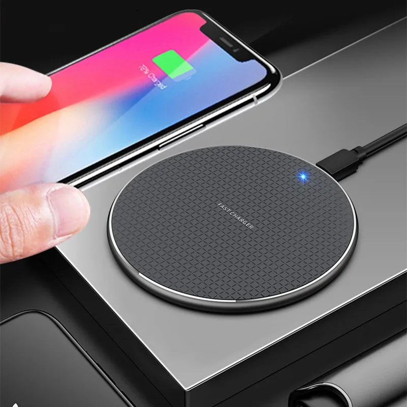 Fast Wireless Charger for iphone 11 Pro Xs Max X 8 Plus Fast Charging Pad Phone Charger for Samsung S10+ S9 S8 Huawei P30 Pro
Fast Wireless Charger for iphone 11 Pro Xs Max X 8 Plus Fast Charging Pad Phone Charger for Samsung S10+ S9 S8 Huawei P30 Pro