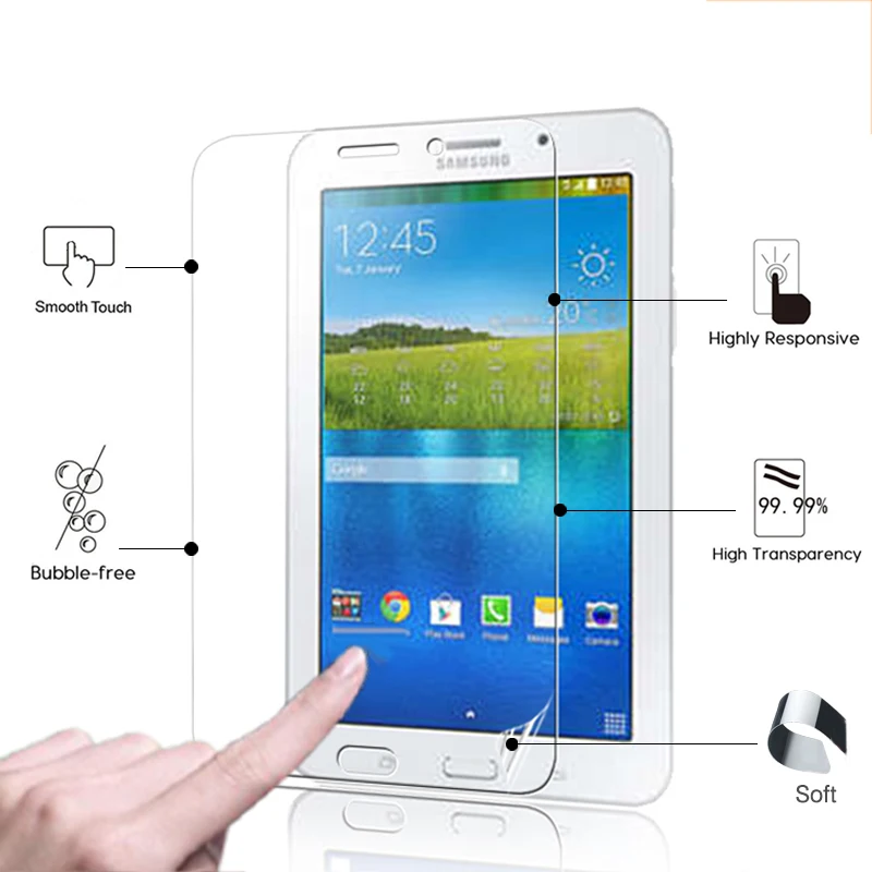 

Premium HD lcd Glossy screen protector film For Samsung Galaxy Tab 3 V 7.0 T116NU 7.0" tablet front high clear protective film