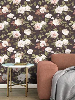 Retro Peony Floral Peel and Stick Wallpaper Removable Brown/Green/White/Red Vinyl Self Adhesive Contact Paper Home Decoration
Retro Peony Floral Peel and Stick Wallpaper Removable Brown/Green/White/Red Vinyl Self Adhesive Contact Paper Home Decoration