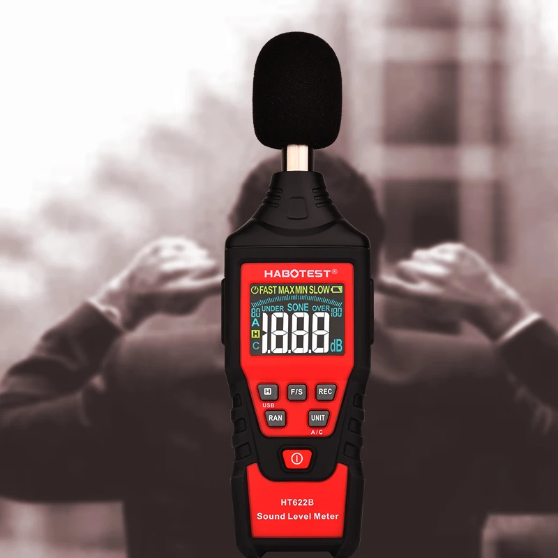 Digital Mini Audio Sound Level Meter Noise Tester 35-130dB In Decibels LCD Screen With Backlight Accuracy Up To 1.5dB Habotest
Digital Mini Audio Sound Level Meter Noise Tester 35-130dB In Decibels LCD Screen With Backlight Accuracy Up To 1.5dB Habotest