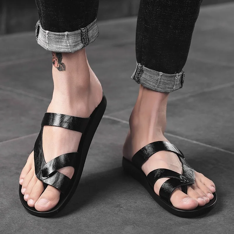 Korean-style Trend Slipper Men's Summer Anti-slip Flip-flops Men Casual Sandals Soft Bottom Beach Cool
Korean-style Trend Slipper Men's Summer Anti-slip Flip-flops Men Casual Sandals Soft Bottom Beach Cool