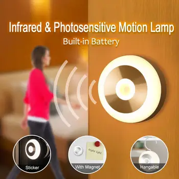 3000K Infrared Motion Sensor Lamp Night Light Human Body Induction Lighting Hangable Sucker for Household Stairs Wardrobe
3000K Infrared Motion Sensor Lamp Night Light Human Body Induction Lighting Hangable Sucker for Household Stairs Wardrobe