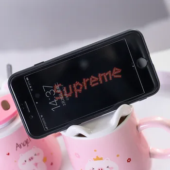 Cartoon Glass Pink Piggy Mobile Phone Bracket Ceramic Cup Mascot Cute Students Couples Coffee Cup Mug
Cartoon Glass Pink Piggy Mobile Phone Bracket Ceramic Cup Mascot Cute Students Couples Coffee Cup Mug