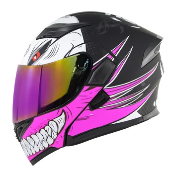 Full-Face Flip up Dual Visors Retro streamline skull tooth Dot/GB Approved Helmets+K5 Multi Lens Soman Motorcycle Helmet SM-X5
Full-Face Flip up Dual Visors Retro streamline skull tooth Dot/GB Approved Helmets+K5 Multi Lens Soman Motorcycle Helmet SM-X5