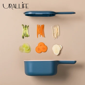 Urallife Multifunctional Vegetable Cutter Slicer With Drain Basket Potato Carrot Grater Chopper Fruit Rotate Shredder Grater
Urallife Multifunctional Vegetable Cutter Slicer With Drain Basket Potato Carrot Grater Chopper Fruit Rotate Shredder Grater