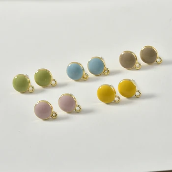 Spring Models! Alloy Drop Oil All-match round Silver Needle Ear Stud DIY Ear Rings Material Accessories 6pcs
Spring Models! Alloy Drop Oil All-match round Silver Needle Ear Stud DIY Ear Rings Material Accessories 6pcs