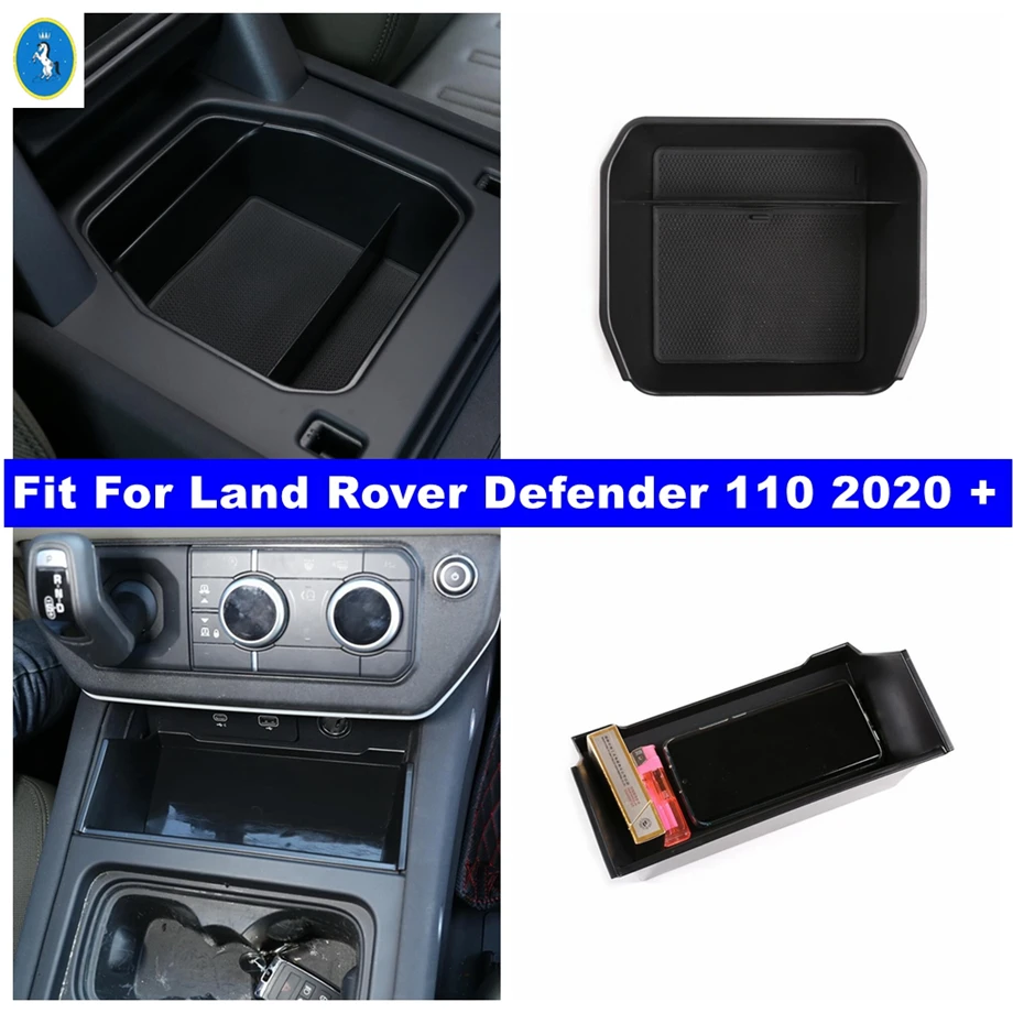 

Car Interior Central Armrest / Control Container Storage Grid Box Tray Accessories Fit For Land Rover Defender 110 2020 - 2022